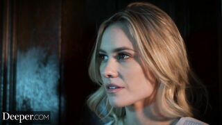 Строгий муж развратно наказывает блондинку за измену с учителем игры на арфе